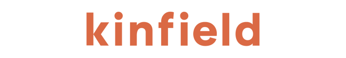 Kinfield logo in signature Sunset color